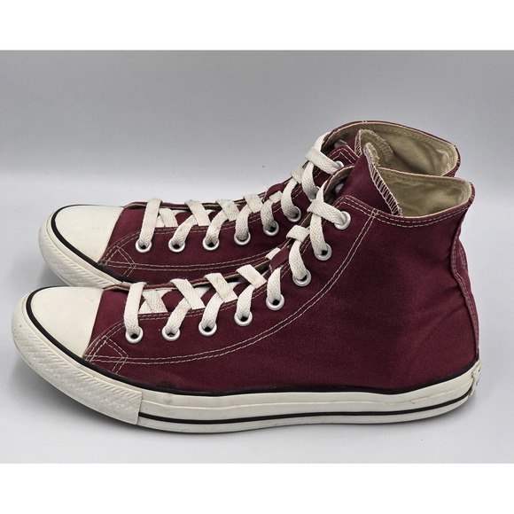 Converse Chuck Taylor All Stars Burgundy High Top Mens Size US 10 Women's 12 - Picture 5 of 14